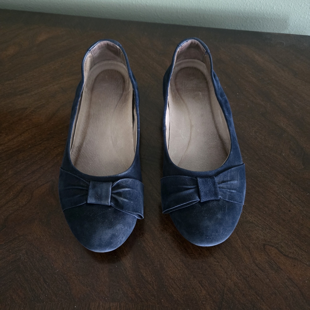 Dansko Navy Blue Women's Flats with Bow
